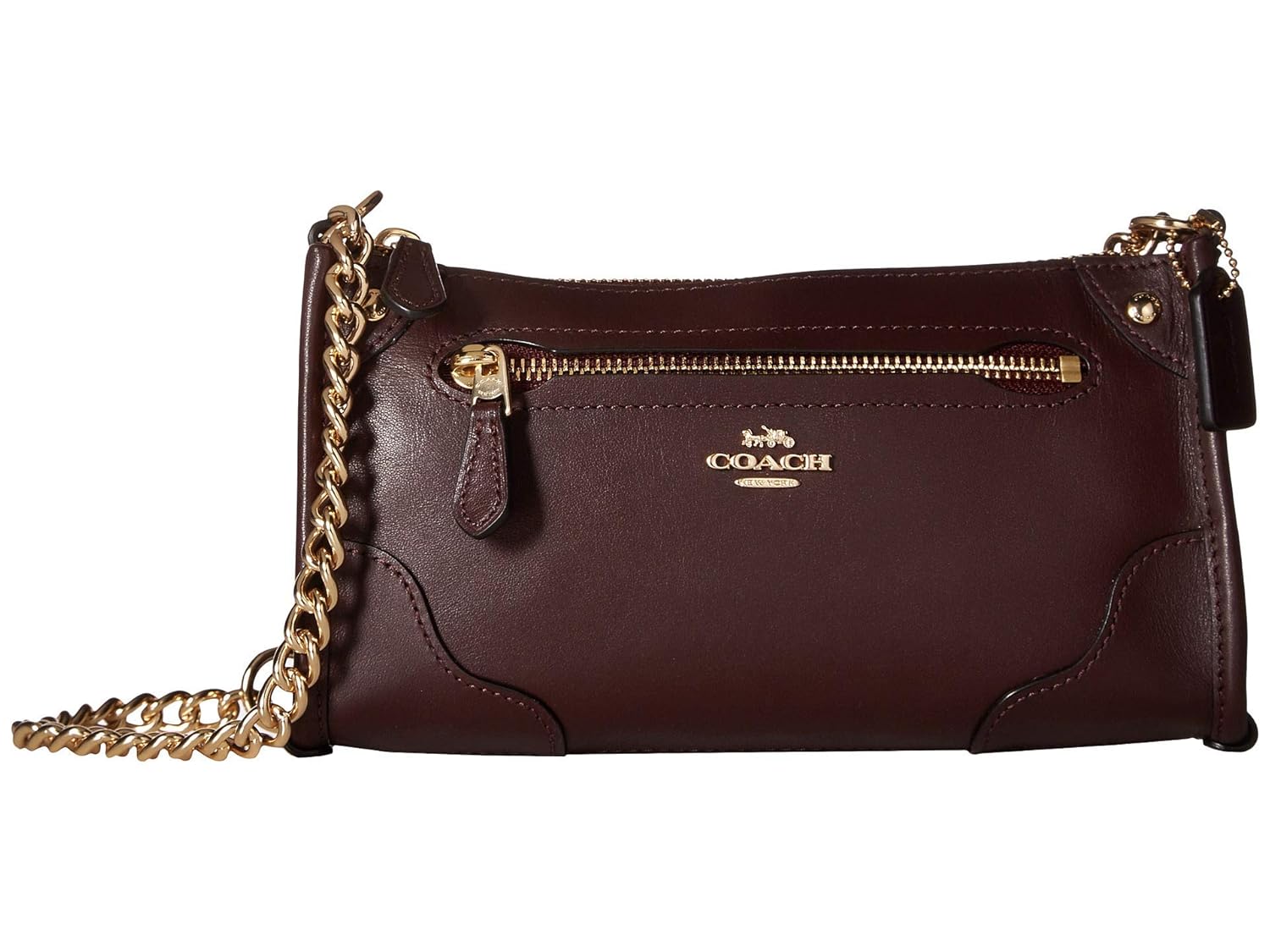 coach grain leather mickie crossbody