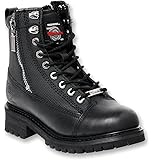 Milwaukee Motorcycle Clothing Company Accelerator Leather Men's Motorcycle Boots (Black, Size 9EEE)