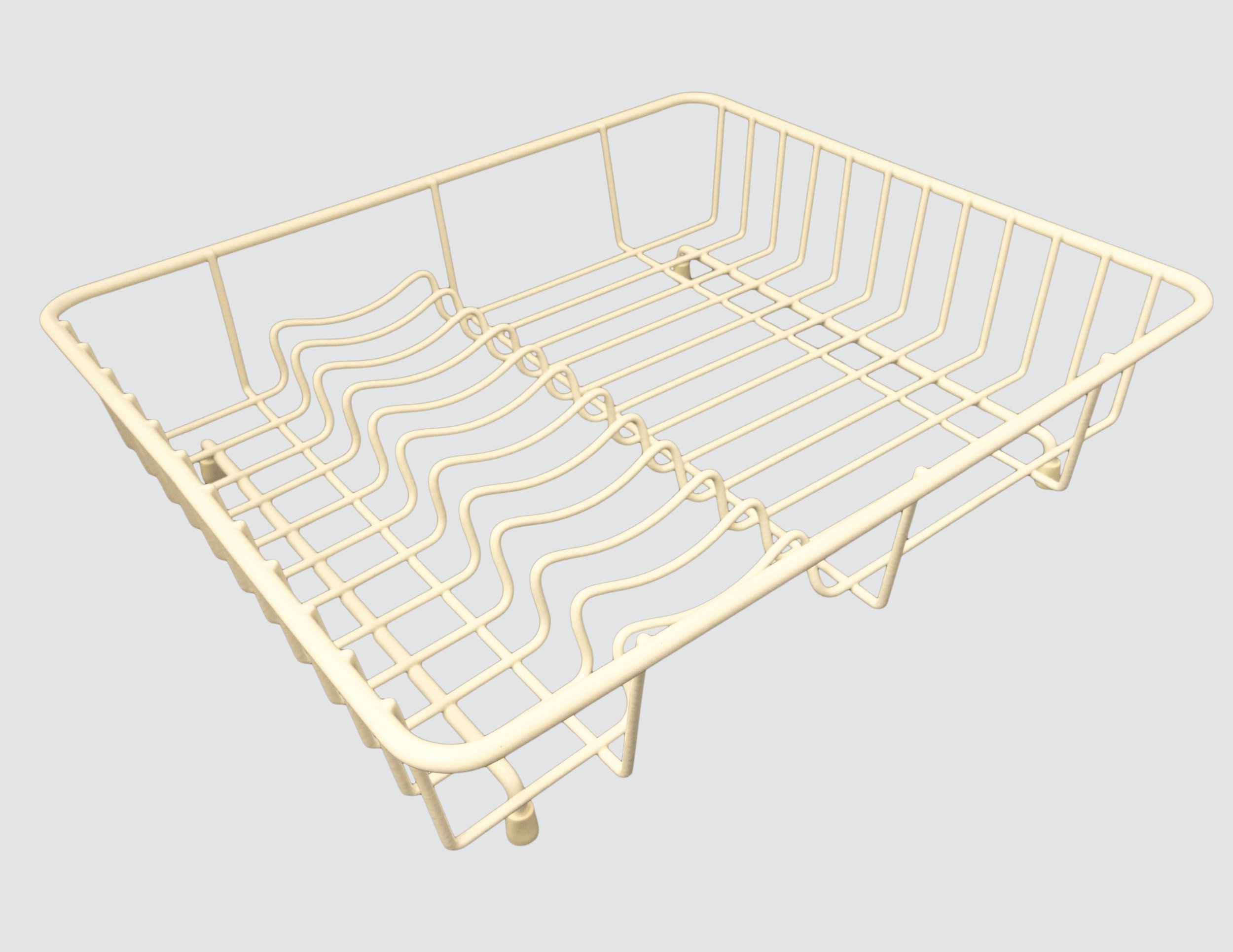 Delfinware 2034 CRM Dish Drainer, Metal, Cream, 37 x 33 x 10 cm โ image 1