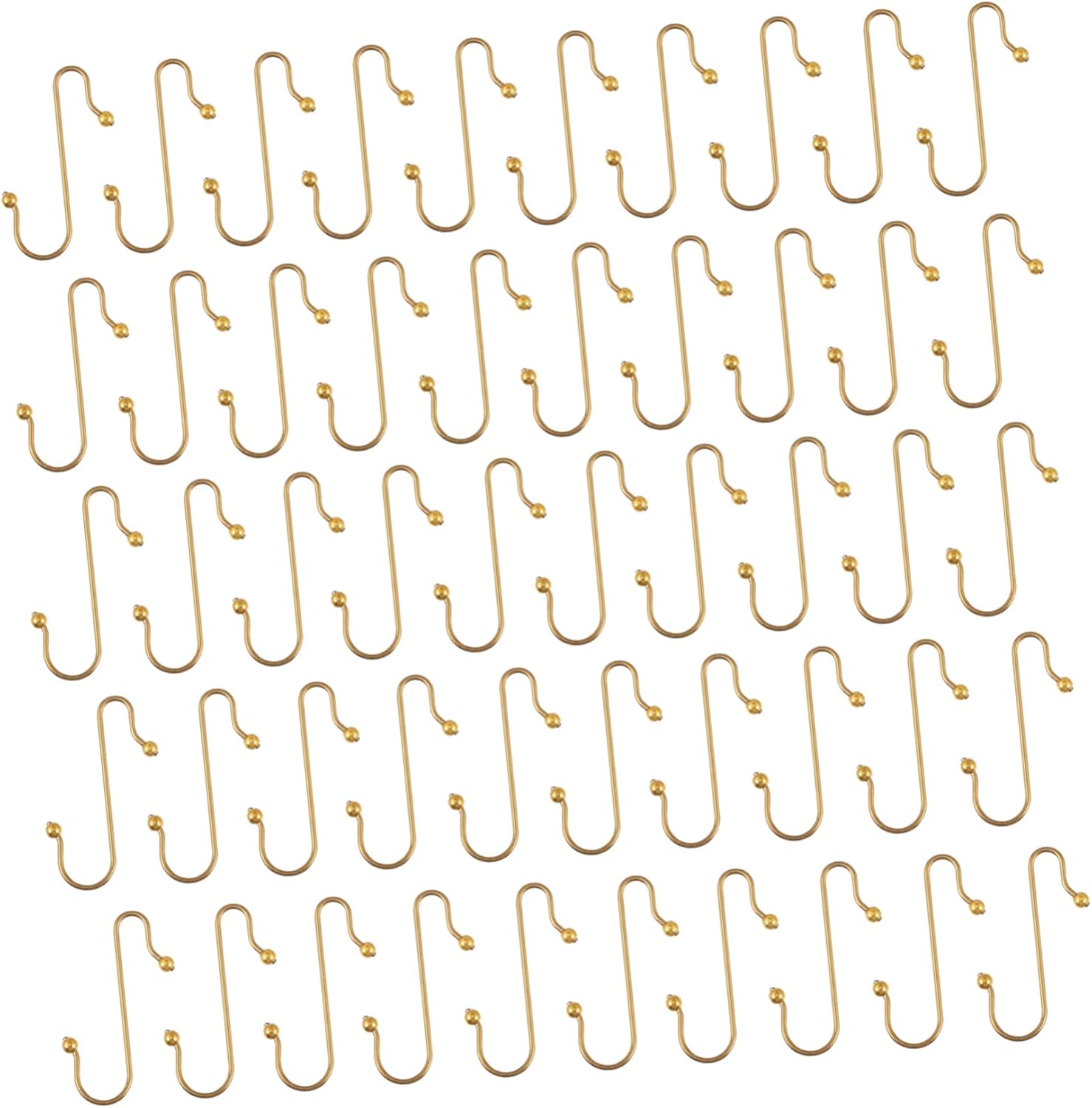 Ornament Hooks - Didiseaon 100 Pcs Hook up Silver Decorations Metal Plant Hanger Metal Hangers Heavy Duty Xmas Ball Hanging Hooks Christmas Tree Hangers for Ornaments Iron Christmas s Hooks S-Shaped Hooks