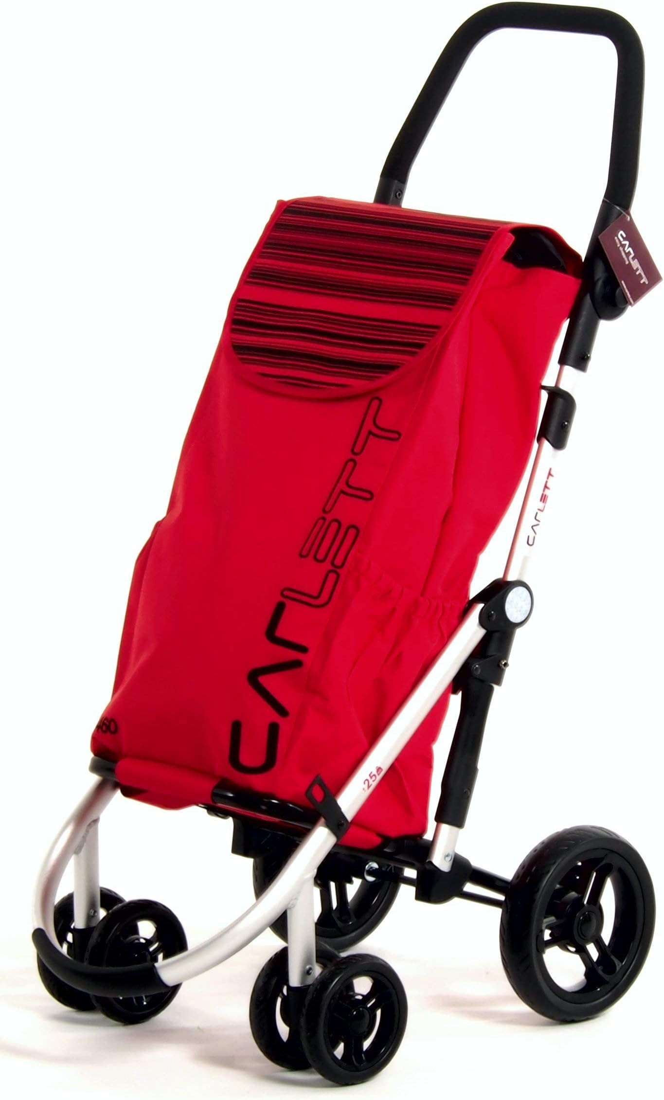 Carlett Lett460 Velvet Shopping Trolley, Red