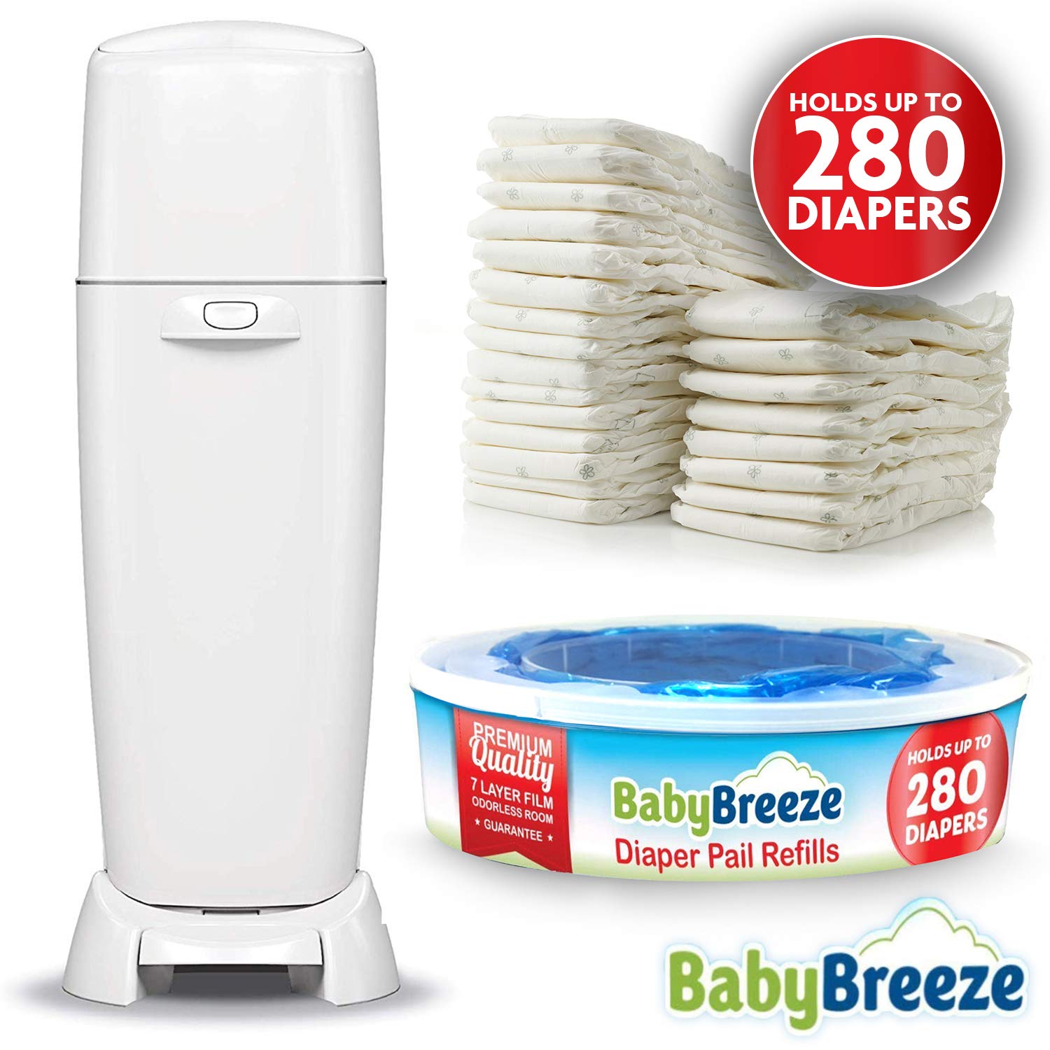 baby breeze diaper pail refills