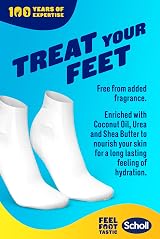 Scholl ExpertCare Dry Skin Foot Mask 6 Pairs Coconut Urea Shea Butter 24Hr view 3