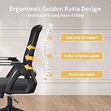 naspaluro Ergonomic Office Desk Chair with Adjustable Height and Armrests view 5