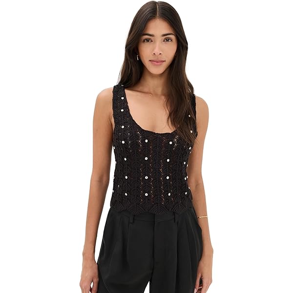 KAGINI カギニ　solov HEART LACE TOPS 大人気！ Generation Love Women's Kairi Lace Wrap Blouse, Black, XXL