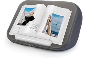 elitehood Book Stand, Comfortable Book Stand with Pillow Pad for Hand Free Reading in Bed, Bed Book Lap Holder - Minimize Neck Strain & Perfect Idea for Book Lovers in Dorm Room or Anywhere