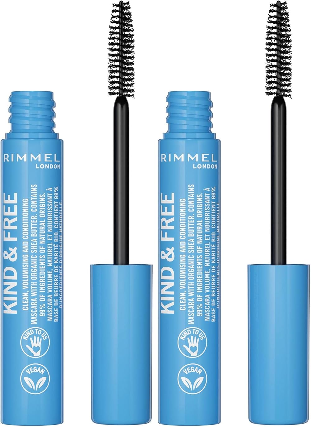 Rimmel Kind + Free Volume & Length Mascara Black 7ml Pack of 2