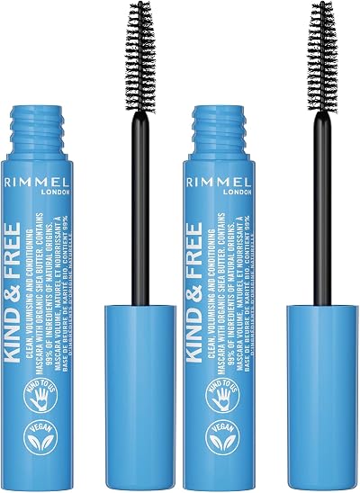 Rimmel Kind + Free Volume & Length Mascara Black 7ml Pack of 2