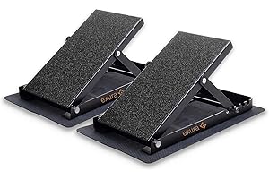 Exura Slant Board Calf Stretcher Adjustable Slant Board, Knees Over Toes, Incline Board, Achilles Stretcher, Ankle Stretcher, Squat Wedge, Stretch Board, Physical Therapy, Calf Pro Board