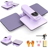 Dual Auto Heat Press Machine 15x15, Smart T-Shirt Press with Double Station | Auto Release & Auto-Off|Adjustable Pressure & H