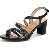 Naturalizer Bridget4 Crystal Heeled Sandal for Women, Wide Width | Crystal-embellished heeled sandals with iconic comfort, made for weddings, proms, and parties.