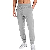 Hanes Men's Cotton Jersey Jogger, Knit Sweatpants with Pockets, Jogger, Cinched Cuff and Straight Leg