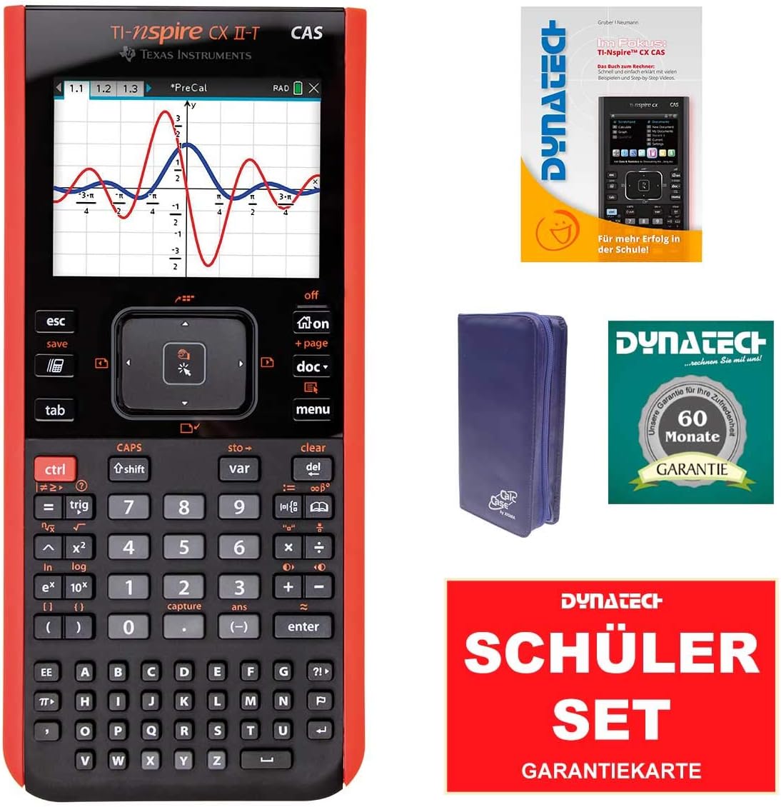 Taschenrechner TI NSP CX II T CAS + Schutztasche + Schutzfolie + Garantie Set Taschenrechner TI NSP CX II T CAS + Schutztasche + Schutzfolie + Garantie Set