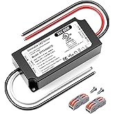 VEURCHY 24V Dimmable LED Driver 60W, UL Listed DC 24V Triac ELV/MLV LED Dimmable Power Supply Compatible with Lutron & Leviton Switches 60 Watt LEDs Transformer 24 Volt for Strip Cabinets Light