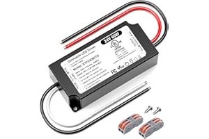 VEURCHY 24V Dimmable LED Driver 60W, UL Listed DC 24V Triac ELV/MLV LED Dimmable Power Supply Compatible with Lutron & Leviton Switches 60 Watt LEDs Transformer 24 Volt for Strip Cabinets Light