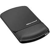 Fellowes MICROBAN Gel Mouse Pad Wrist Support - Graphite (9175101)