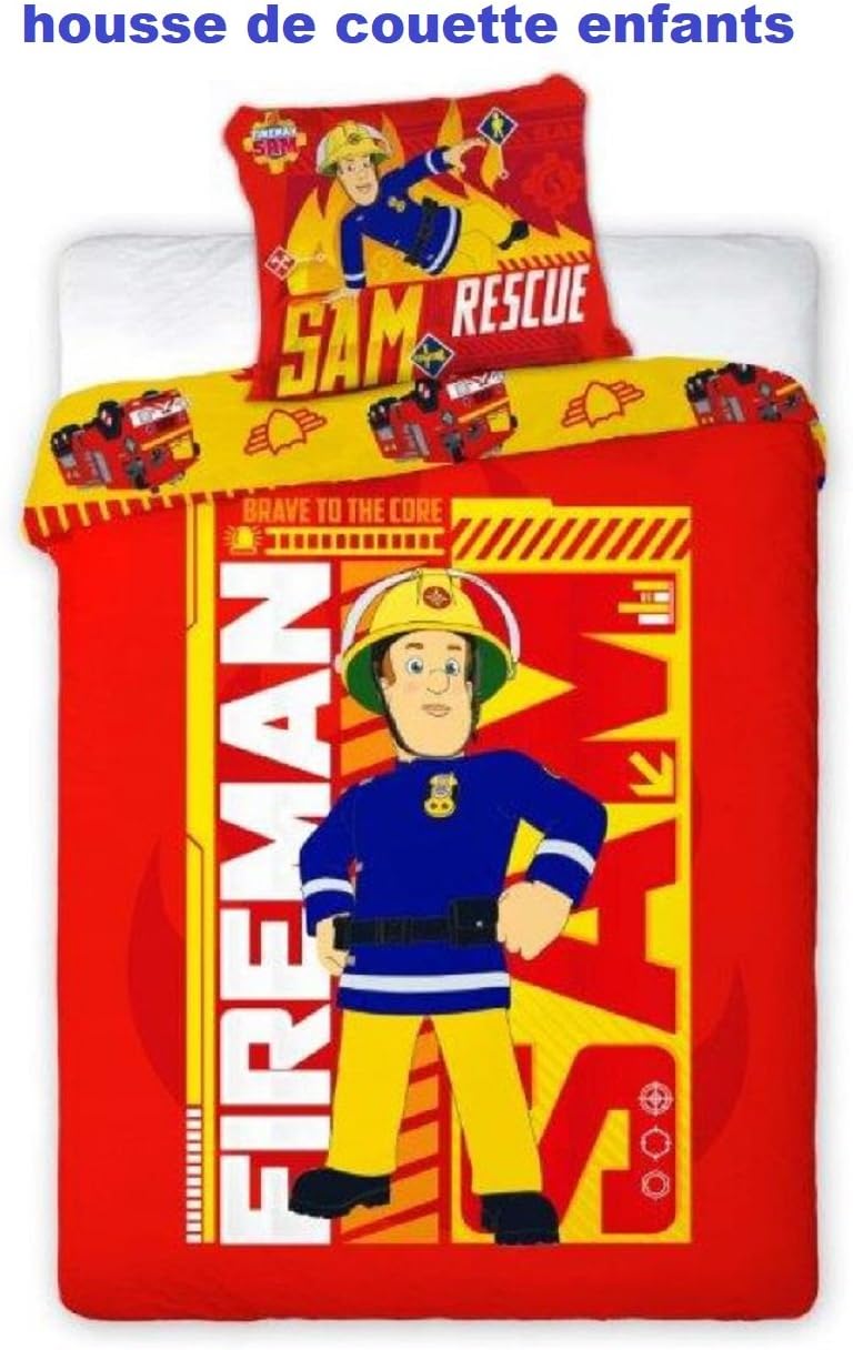 SleepTime Fireman Sam Duvet Cover and Pillowcase Set 160 x 200 cm