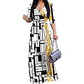 pnpednde Women's Casual Sexy V Neck 3/4 Sleeves Club wear Party Outfits