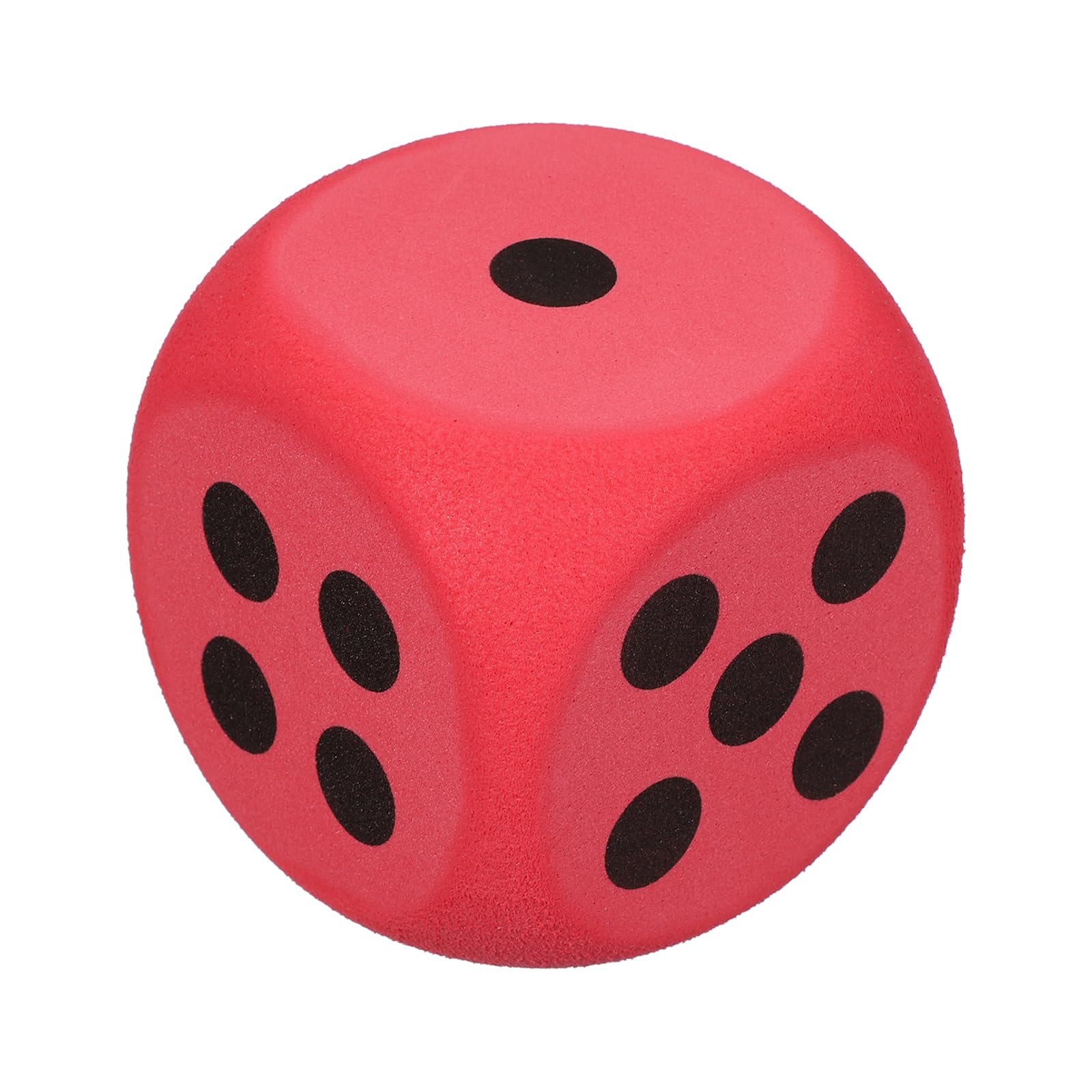 sourcing map Foam Dice, 8cm/3.15inch Eva 6-Sided Dice Stress Ball Squeezable Blocks for Board Games Relieve Stress Anxiety (Red) — image 1
