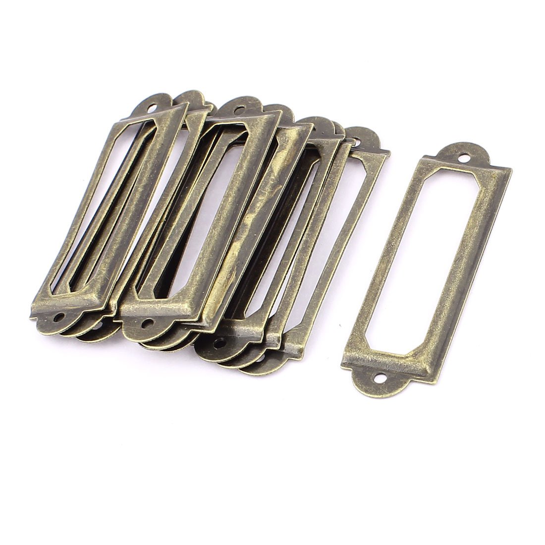 sourcingmap Drawer Cupboard Chest Cabinet Office Label Card Frame Holder 10PCS