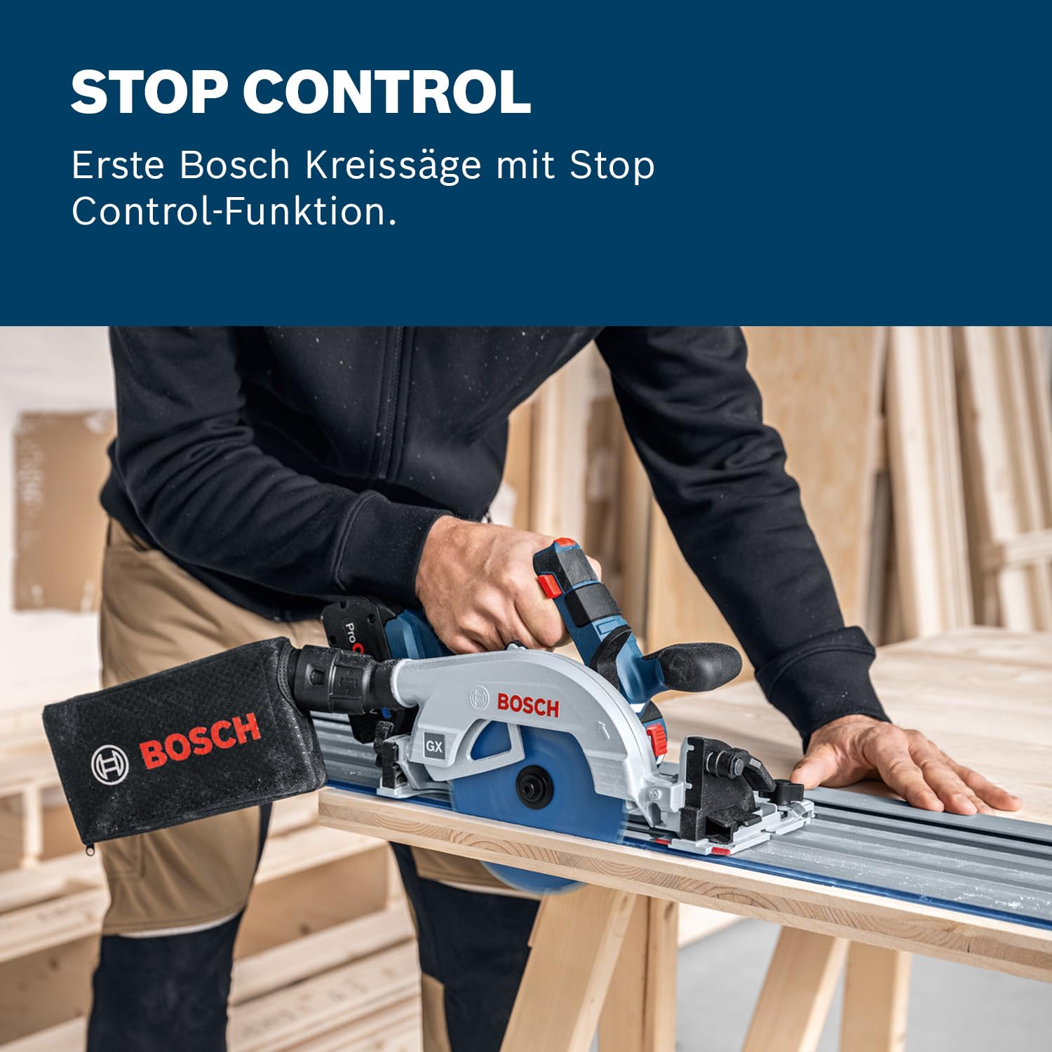 Bosch Professional 18V System Akku-Kreissäge GKS 18V-57-2 GX (inkl. L-BOXX, ohne Akku/Ladegerät) 3
