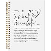 LADOCK School Counselor Gifts Spiral Notebook, Guidance Counselor Gifts Journal, School Counselors Office Supplies, Psychology Counseling Mental Health Journal for Women, 5.5x8.3