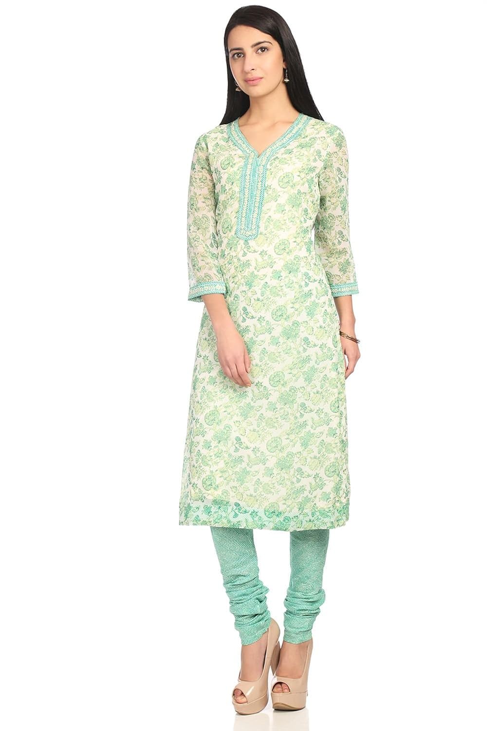 biba women's straight salwar suit