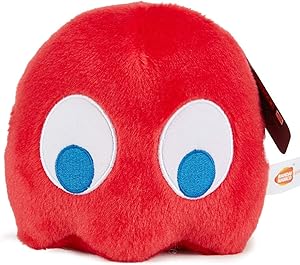 Red Pacman Ghost Stuffed Animal, Pacman Plush Toy Anime Very Cute And Soft Plush Pacman Plush Doll, Plush Toy Gifts for Boys Girls (Red, 6