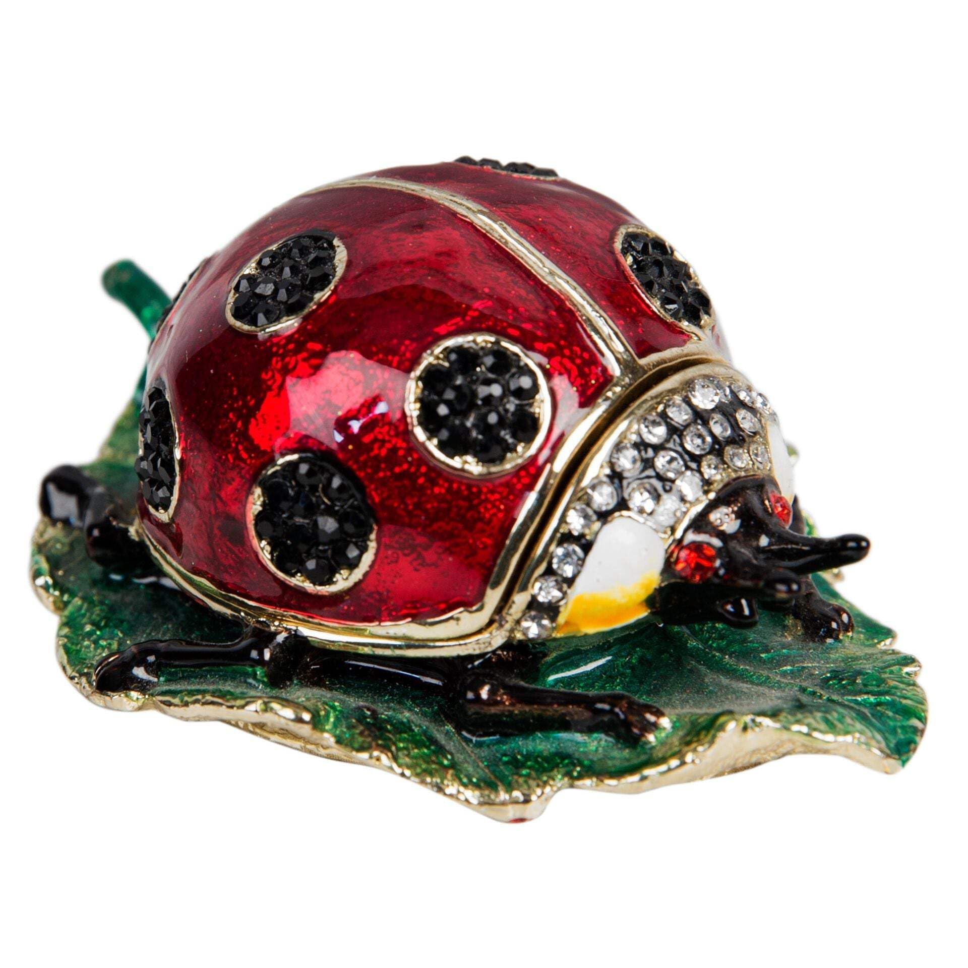 Treasured Trinket Box - Beautiful Sparkling Ladybird