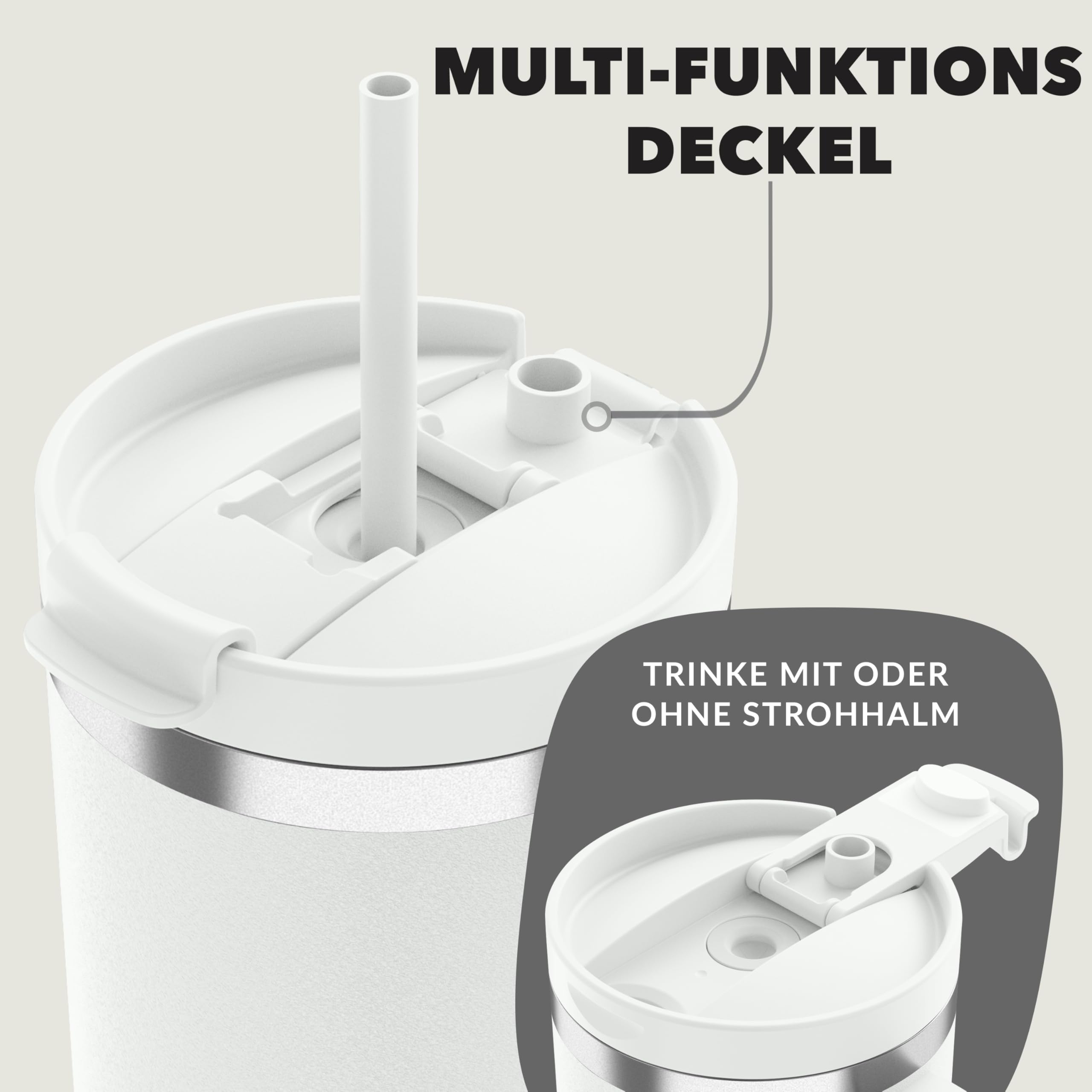 Contigo Thermosflasche 1200 ml mit Henkel und Strohhalm | Isolierte Thermo-Trinkflasche aus Edelstahl mit Deckel | Kühlt 29 Stunden | Reisebecher | Thermobecher | BPA-frei 3