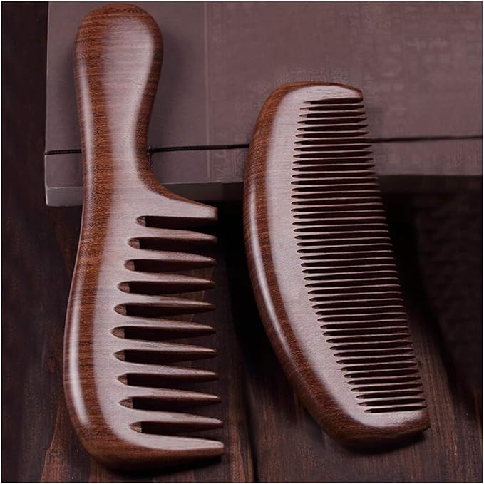 Hair Combs Wooden Hair Comb, AntiStatic Wooden Wide Tooth Comb, Women