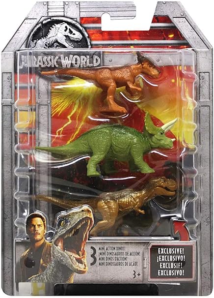 jurassic world mini dino 3 pack