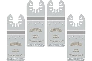 ORIXTREME Diamond Oscillating Blade, Flush Cutting Oscillating Multi Tool Saw Blades for Grout Removal, Cleaning Mortar, 4-Pack
