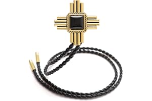WENTUR Stone Bolo Ties for Men Western - Vintage Cowboy Bolo Tie for Women Western Costume Accessories