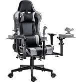 Marada Flight Sim Chair Stand Adjustable for Joystick with Gaming Chair | Fit for Thrustmaster, for Logitech X56 X52, More Stable Flight Simulator Cockpit with Seat, Not Include Gaming Devices