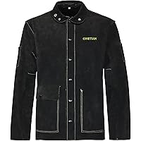 Amazon.com: ANTAITHER Leather Welding Jacket with Open Back, Bib