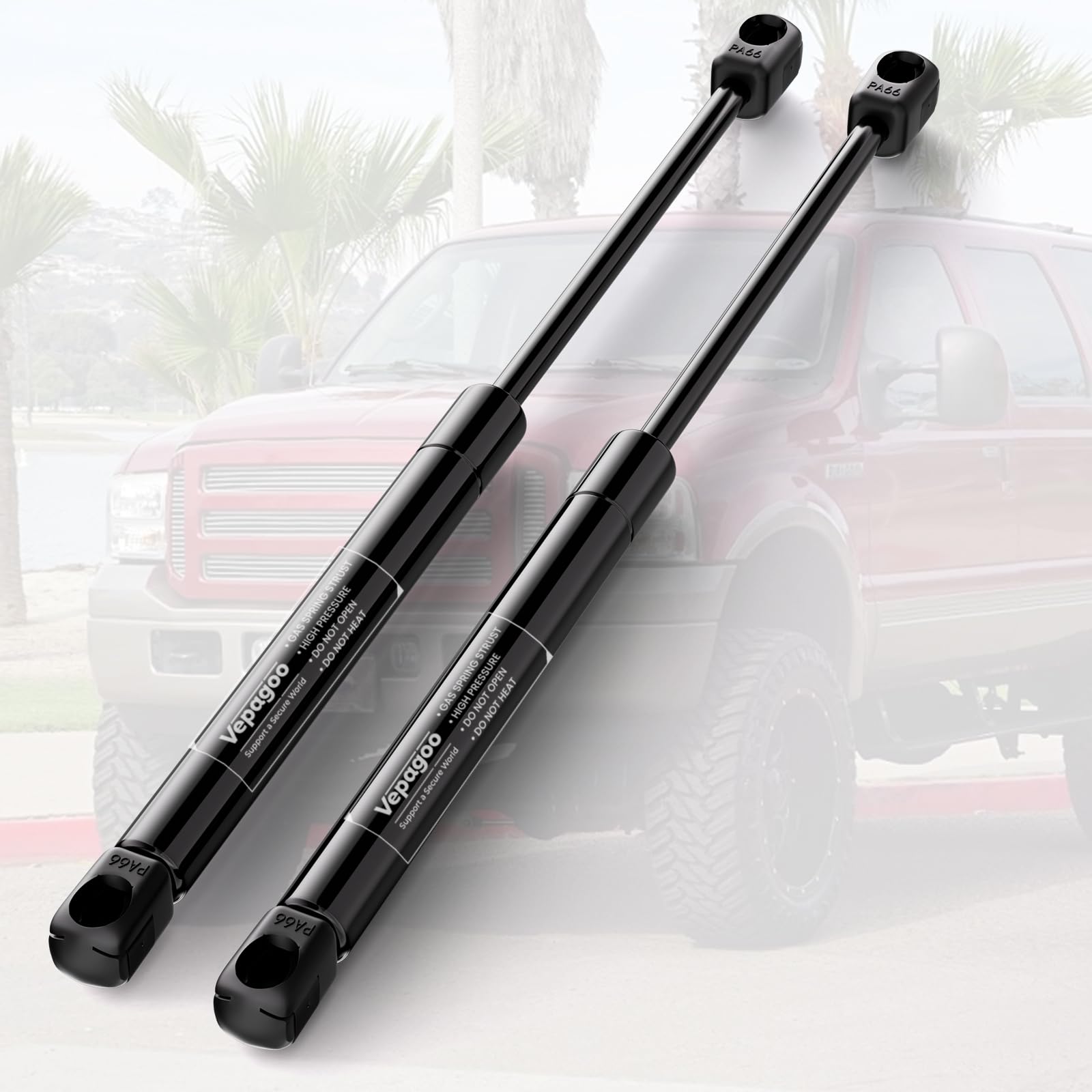 Photo 1 of Vepagoo 6421 2000-2005 Ford Excursion Rear Hatch Struts Shocks Lift Support Sport Utility 4-Door Rear Window Glass-1.5" Additional Opening for 2 & 4wd, 013960, PM2019EX