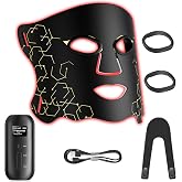 Red Light Therapy Mask, 7-in-1 Colors LED Face Mask Light Therapy with 850nm NIR, Portable LED Light Therapy Mask with Timing Function for Anti-Aging, Firming &amp; Radiant Glow