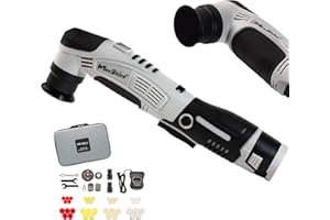 Maxshine Mini Cordless Polisher V2 | 2.11lb, Dual Action & Rotary, 6 Speeds, LED RPM, Battery Indicator | Precise Car Detaili