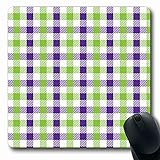 Ahawoso Mousepads for Computers Green Purple