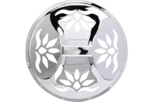 Xiuganpo Resonator Guitar Cover, Stainless Steel Silver Resonator Tailpiece for Improved Resonance and Tonal Clarity with Fle