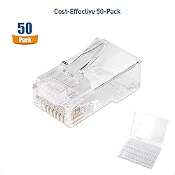 Cable Matters 50-Pack Cat 6 Pass Through RJ45