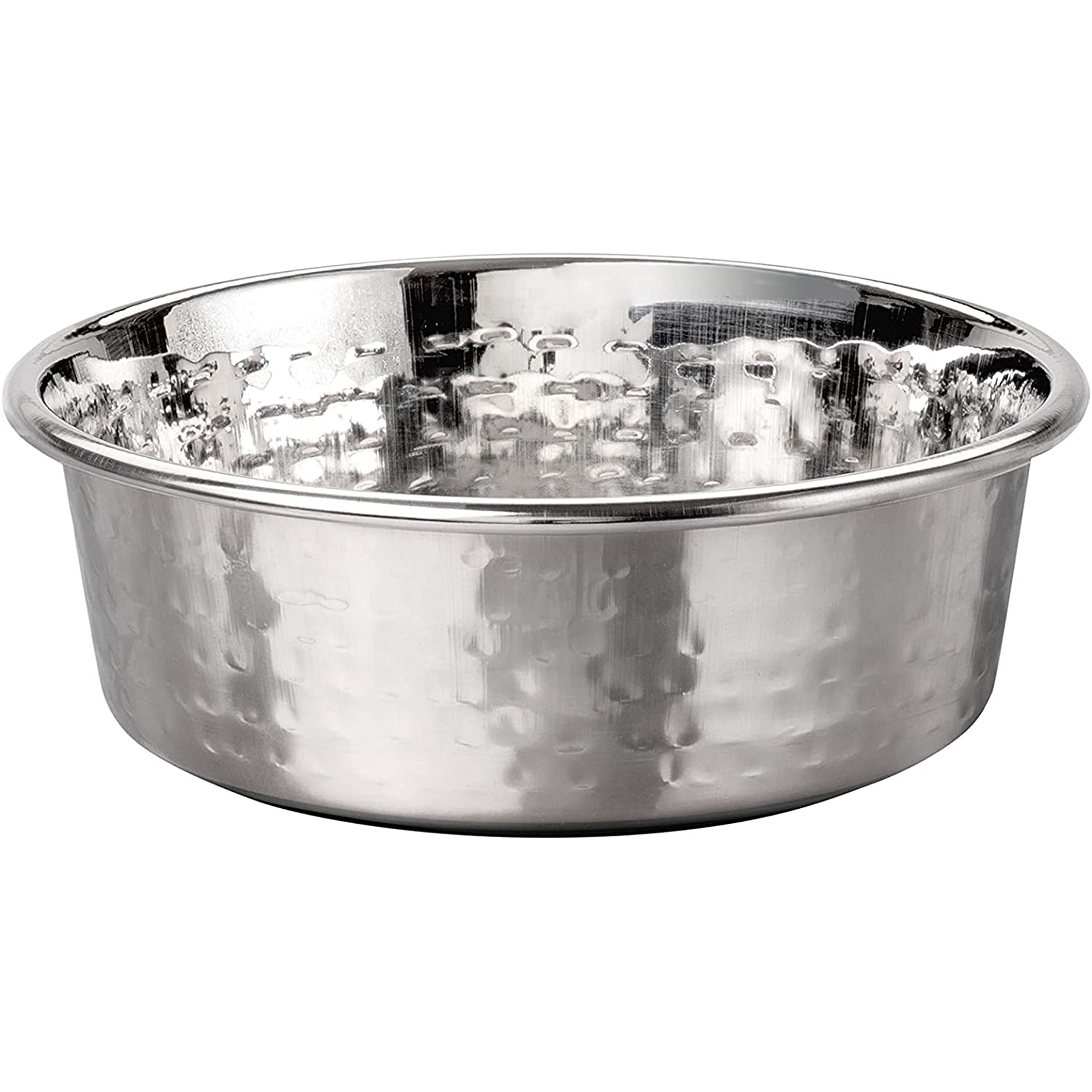 Neater Pet Brands Hammered Stainless Steel Pet Bowl - Deluxe Luxury Style Dog and Cat Bowl (Small)