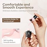 Modelones Builder Nail Gel 6 Colors 8-in-1 Pink Brown Set 7ml each view 7