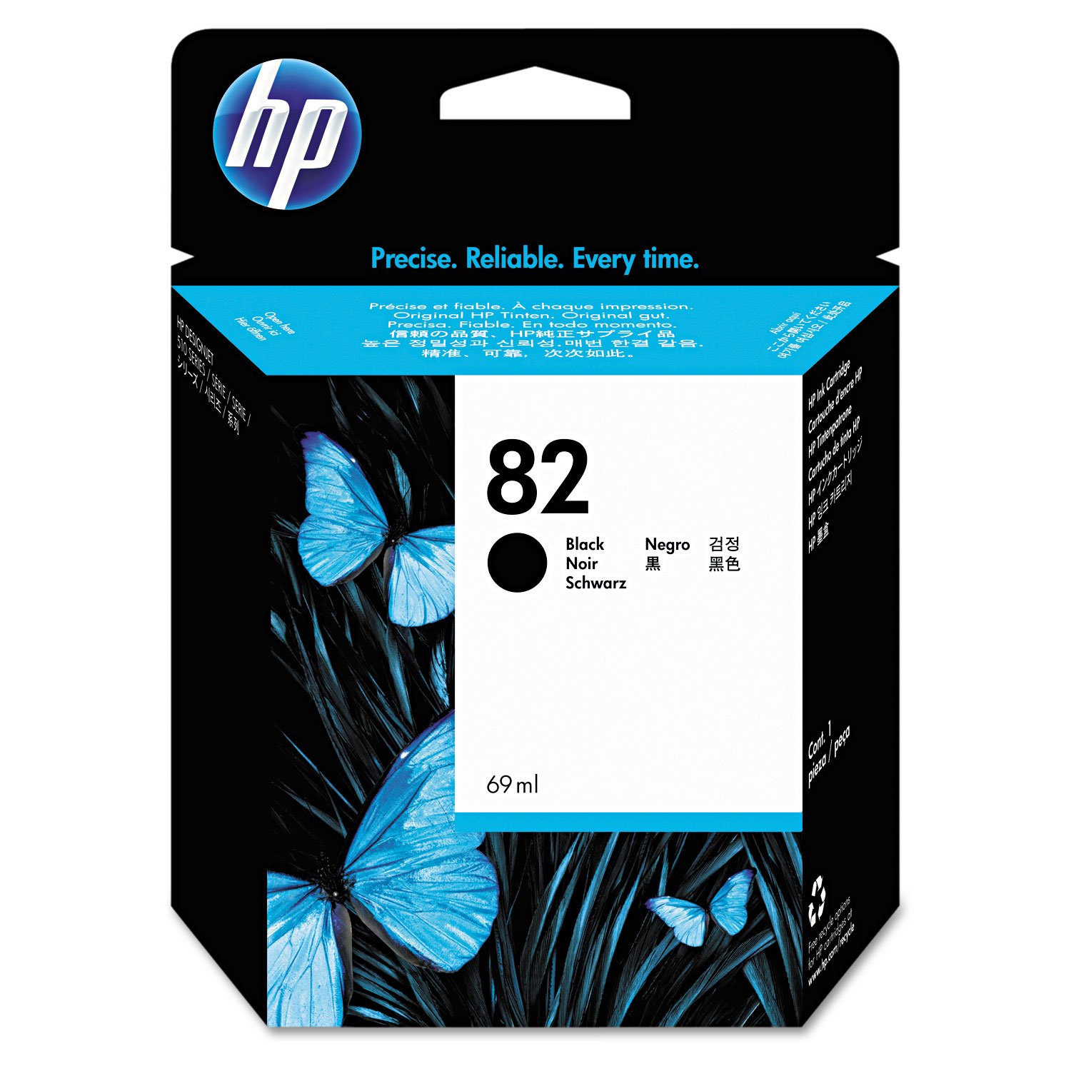 HP 82-69 ml - noir - originale - DesignJet - cartouche d'encre - pour DesignJet 111, 510, 510ps