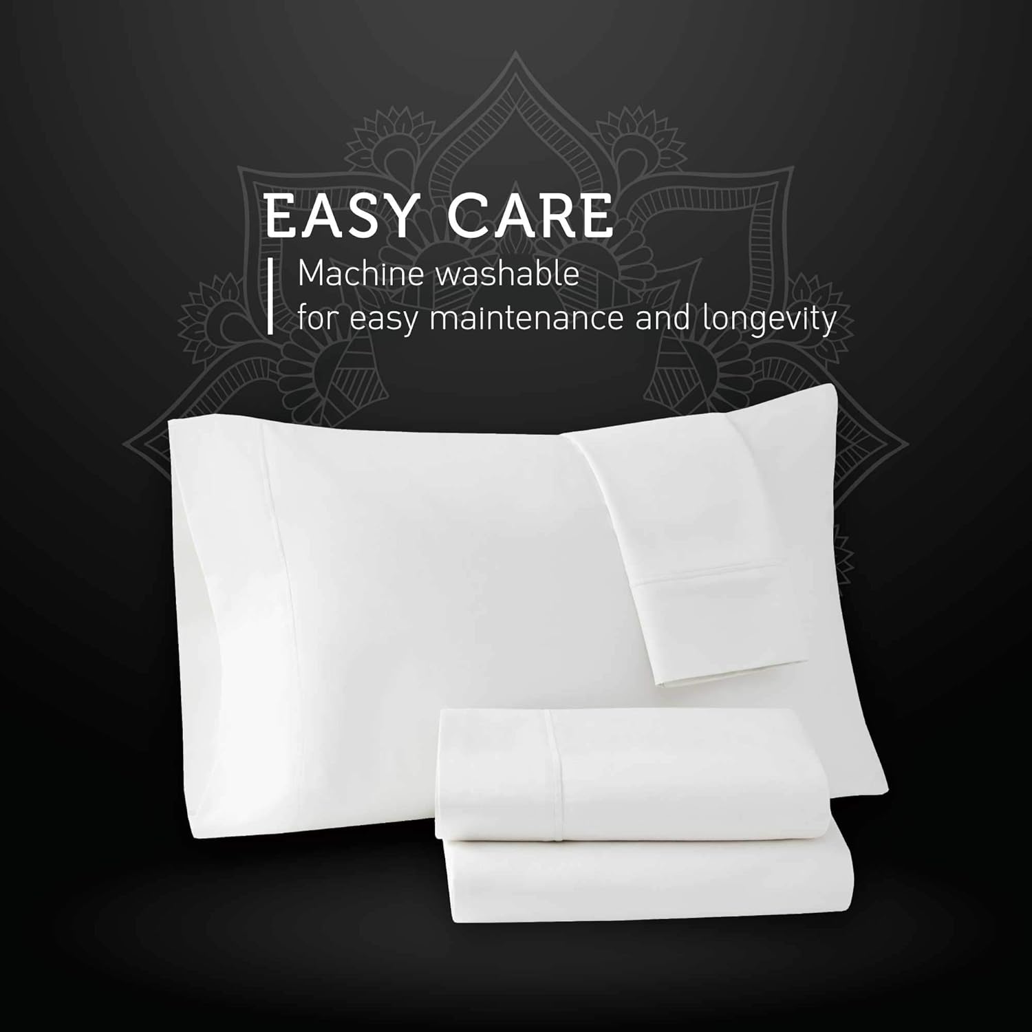 1000 Thread Count Natural White California King Sheet Sets Deep Pocket | Sateen Soft Cotton Grown in India, 4 Piece Bed Sheets - Fitted, Flat & 2 Pillow Cases - Stretch Up to 20 Inches Mattress: Kitchen & Dining
