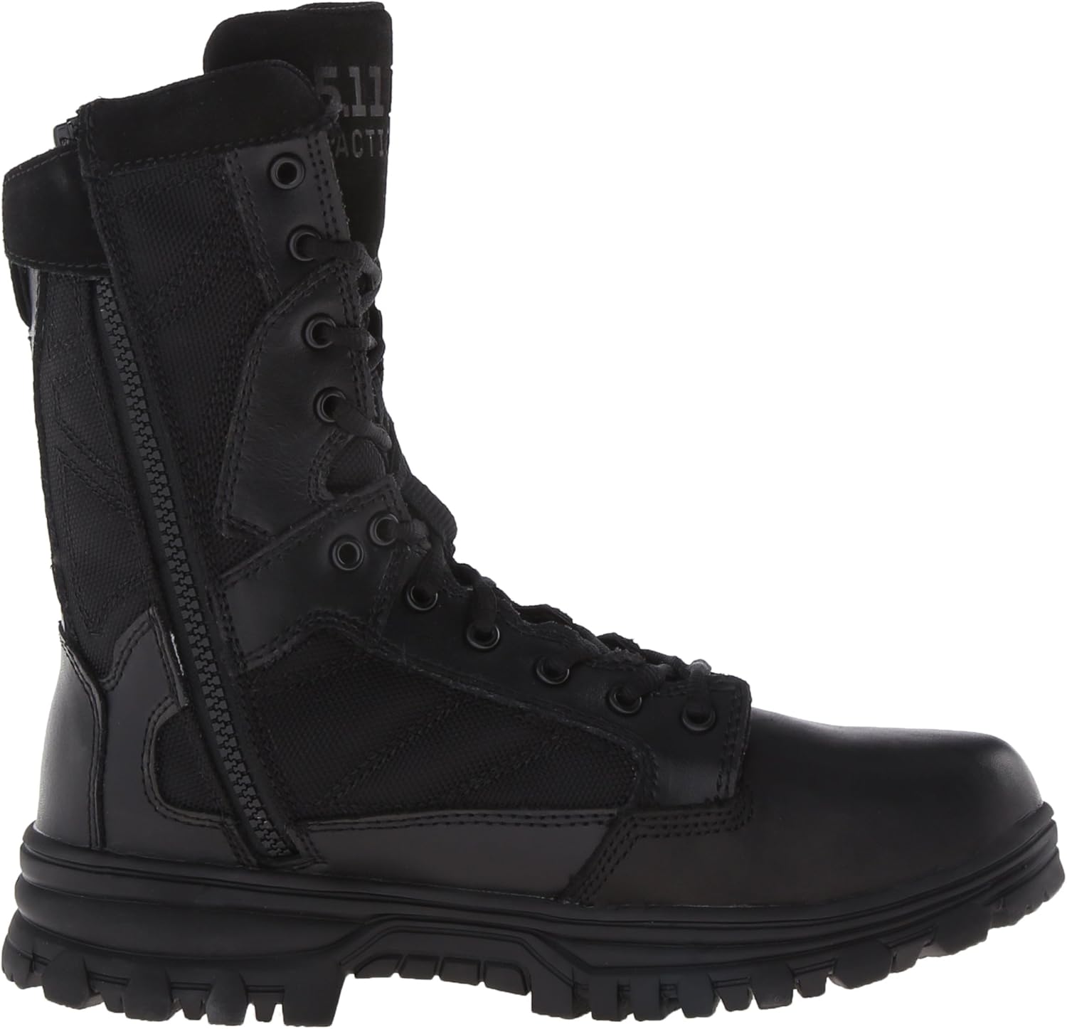 5.11 Tactical EVO 8-Inch Waterproof Boots, Side Zip Access, Full-Length EVA Midsole, Style 12312: Shoes