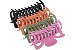 79Style Big Hair Clips For Women Extra Large Claw Clips For Thick Long Hair 4pc Banana Hair Clips Multiple Color Jumbo Hair Clips For Girls Giant Long Jaw Clip Hair Clamps Barrette (4.7Inch-Sunrise)