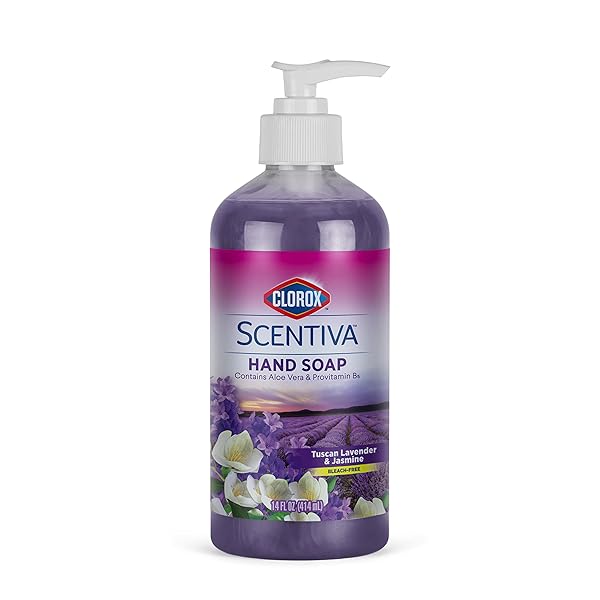 CLOROX SCENTIVA LIQUID HAND SOAP, TUSCAN LAVENDER &...