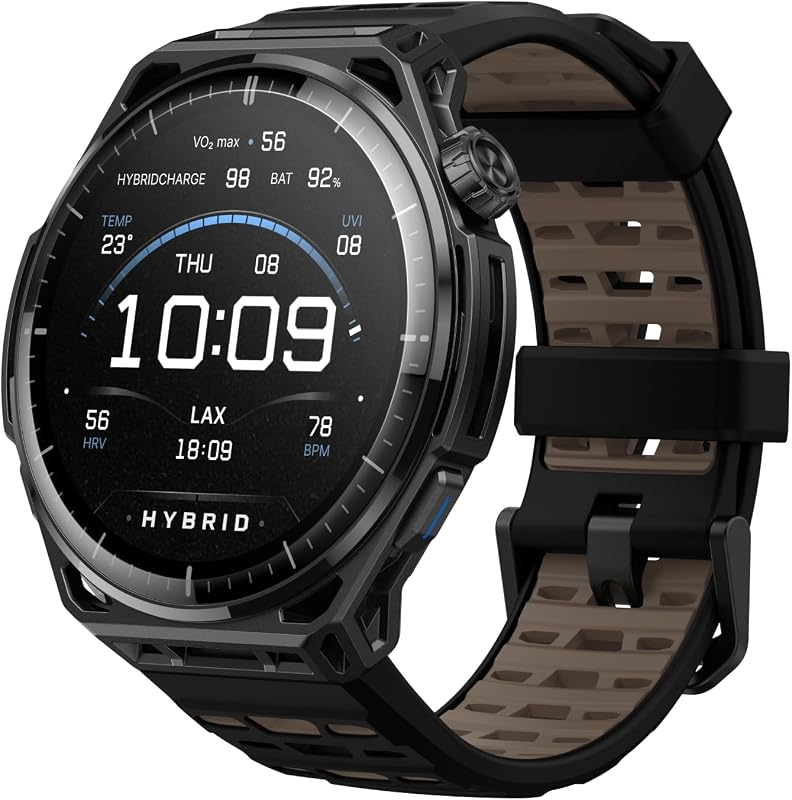 Balance 3 Reloj Inteligente GPS 48mm, Pantalla AMOLED 1,5" Cristal Zafiro, NFC, batería de 21 días, Linterna, 64 GB de Almacenamiento, mapas, HYROX, para Android e iPhone, Titanio